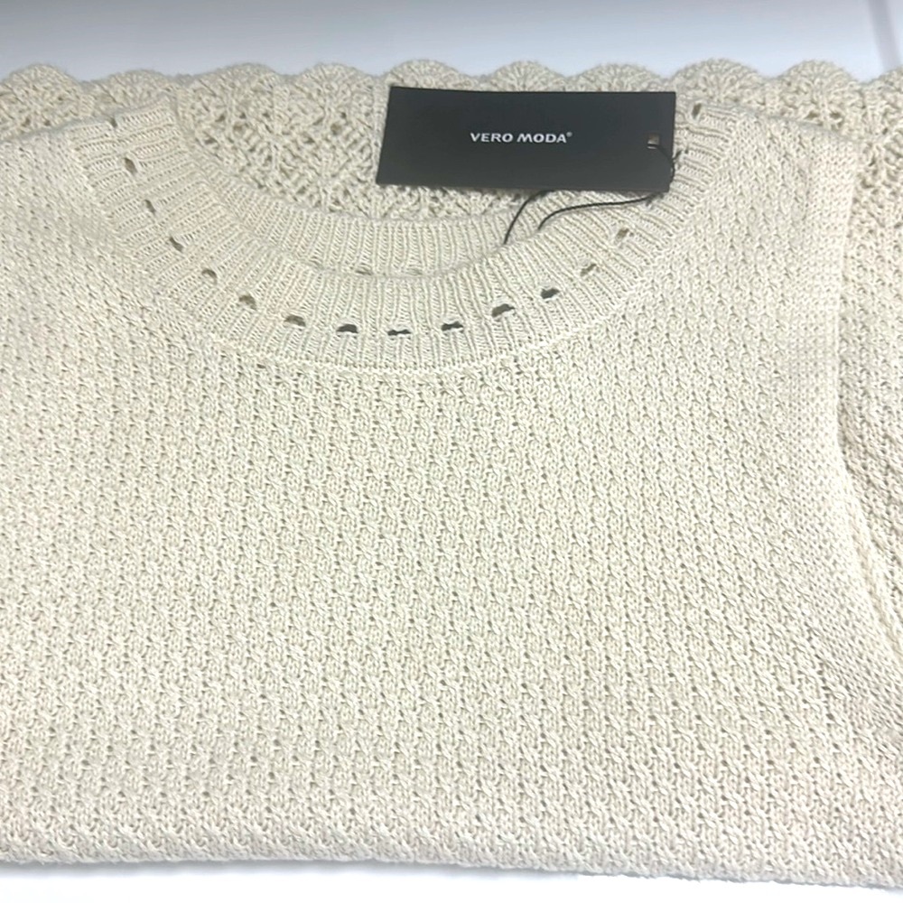 Vero Moda Cream Knit Top